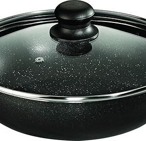 Butterfly Granza Non-Stick Aluminium Kadai with Lid, 24 cm