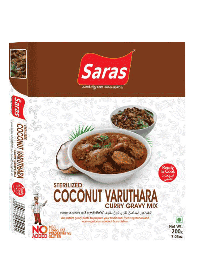 Saras Coconut Varuthara Curry Gravy Mix – 200g | Only £2.98 (UK)