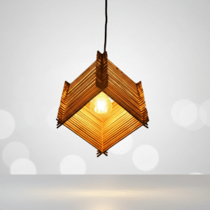 Bamboo Square Pendant Light – Handmade Lampshade | Buy Online in UK at ZetMart