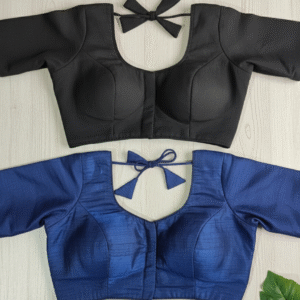 Indian Saree Blouse – Black & Blue | £14.99 Each | Buy Online in UK at ZetMart